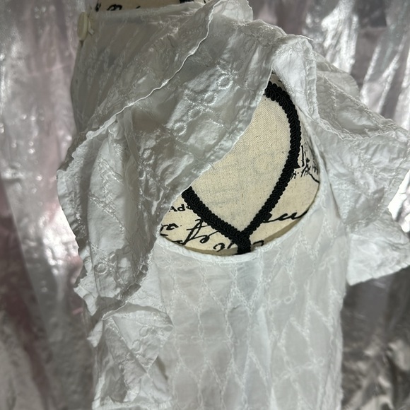 Universal Thread Embroidered Ruffle Sleeve Top - Picture 9 of 11